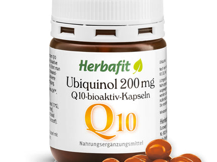 HERBAFIT ubiquinol Q10 200mg, aktyvuota kofermento Q10 forma – pirkti internetu gera kaina