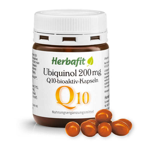 HERBAFIT ubiquinol Q10 200mg, aktyvuota kofermento Q10 forma – pirkti internetu gera kaina