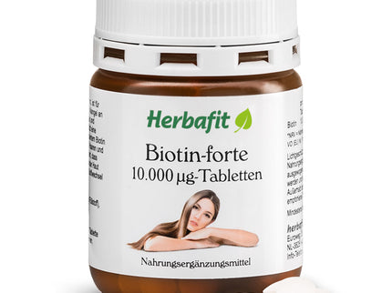 HERBAFIT biotin-forte 10 000 µg, 180 tablečių
