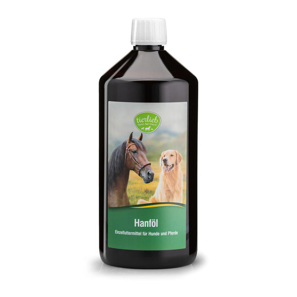 tierlieb kanapių aliejus šunims ir žirgams, 1000 ml