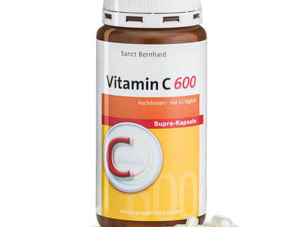 SANCT BERNHARD vit. C 600 supra, 180 kapsulių