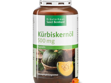 SANCT BERNHARD moliūgų sėklų aliejus, 400 kapsulių