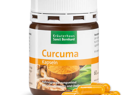 SANCT BERNHARD Curcumin (ciberžolė), 60 kapsulių