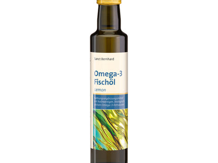 SANCT BERNHARD Omega-3 žuvų taukai su citrina, 250 ml