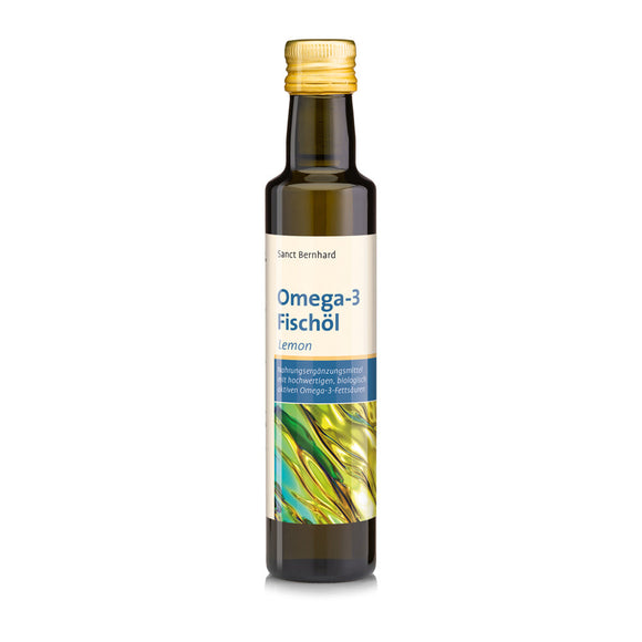 SANCT BERNHARD Omega-3 žuvų taukai su citrina, 250 ml