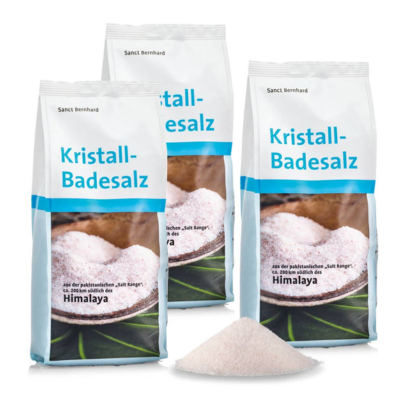 SANCT BERNHARD kristalinė Himalajų vonios druska, 3 x 1 kg