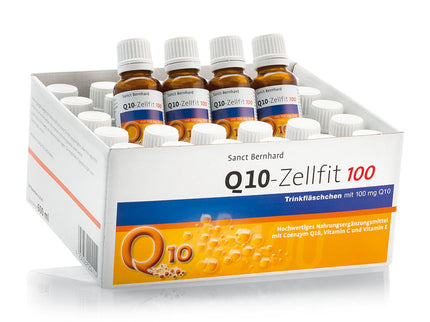 SANCT BERNHARD kofermentas Q10 Zellfit, 30 buteliukų po 20 ml