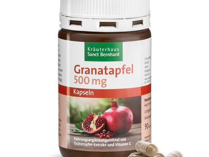 SANCT BERNHARD granatai 500 mg, 90 kapsulių
