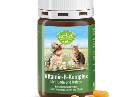 tierlieb B grupės vitaminų kompleksas šunims ir katėms, 120 kapsulių