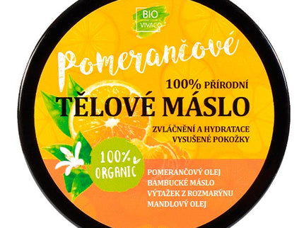 100% natūralus kūno sviestas su ekologišku apelsinų aliejumi, 150 ml