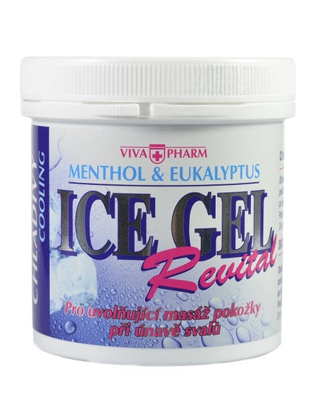 VIVAPHARM vėsinantis gelis su eukaliptų aliejumi ir mentoliu, 250 ml