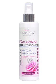 VIVAPHARM valomasis veido tonikas su rožių hidrolatu, 200 ml