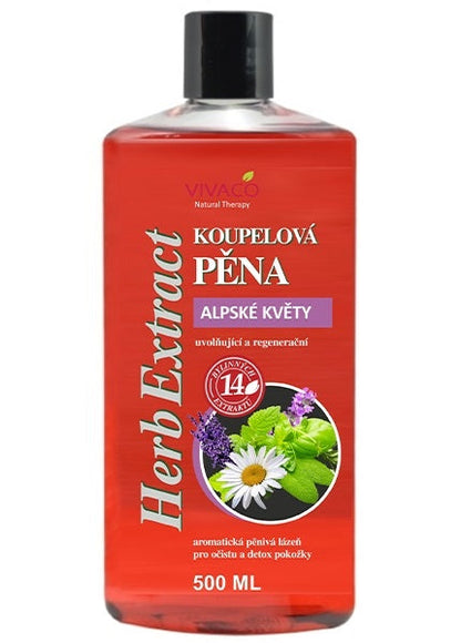 HERB EXTRACT vonios putos su alpiniais žiedais, 500 ml