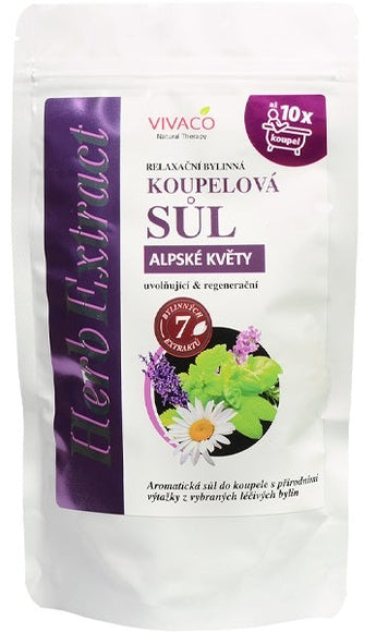 HERB EXTRACT vonios druska su alpiniais žiedais, 300 g