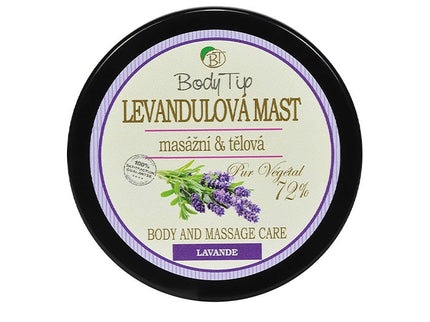 BODY TIP masažinis ir kūno tepalas su levandų aliejumi, 100 ml
