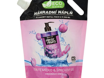 BODY TIP skystas rankų ir kūno muilas Vynuogė, ECO, 1 l