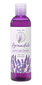 BODY TIP Premium dušo gelis ir šampūnas su levandų aliejumi, 250 ml