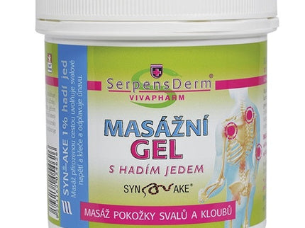 SERPENSDERM masažinis gelis su gyvačių nuodais, 250 ml