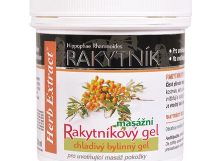 HERB EXTRACT masažinis gelis su šaltalankių aliejumi, 250 ml