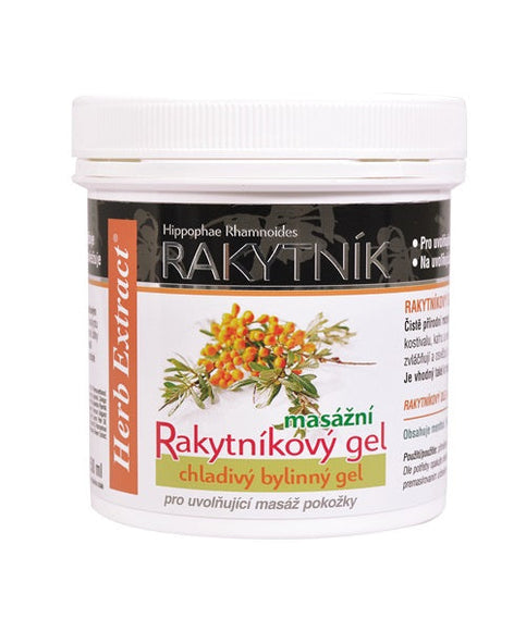HERB EXTRACT masažinis gelis su šaltalankių aliejumi, 250 ml