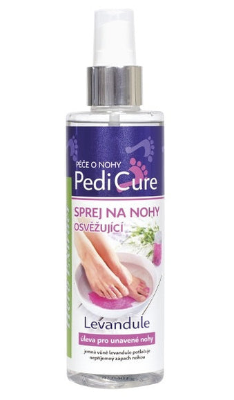 PEDICURE gaivinamasis pėdų purškiklis su levandomis, 200 ml