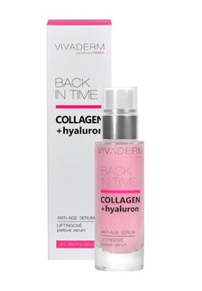 BACK IN TIME liftinguojantis veido serumas su kolagenu ir hialuronu, 30 ml