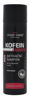 VIVAPHARM kofeino plaukų šampūnas su keratinu vyrams, 200 ml