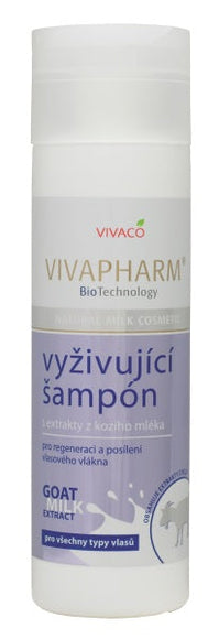 VIVAPHARM plaukų šampūnas su ožkos pienu, 200 ml