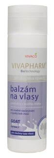 VIVAPHARM plaukų balzamas su ožkos pienu, 200 ml