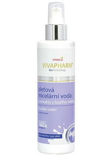 VIVAPHARM micelinis vanduo su ožkos pienu, 200 ml