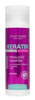 VIVAPHARM keratininis plaukų šampūnas su kofeinu, 200 ml