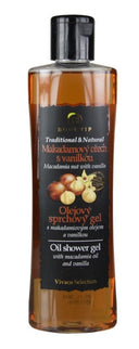 BODY TIP aliejinis dušo gelis su makadamijos riešutais ir vanile, 200 ml