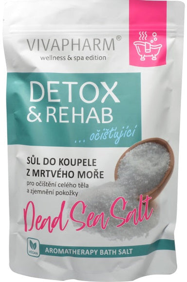 VIVAPHARM Negyvosios jūros druska DETOX & REHAB, 1000 g