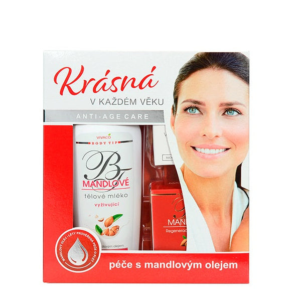 BODY TIP kosmetikos su migdolų aliejumi dovanų dėžutė Nr. 5, 3 vnt.