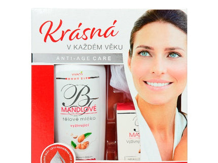 BODY TIP kosmetikos su migdolų aliejumi dovanų dėžutė Nr. 4, 3 vnt.