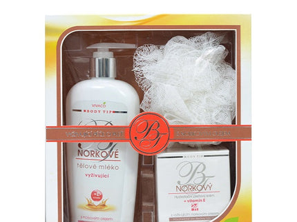 BODY TIP kosmetikos su audinių aliejumi dovanų rinkinys, 3 vnt.