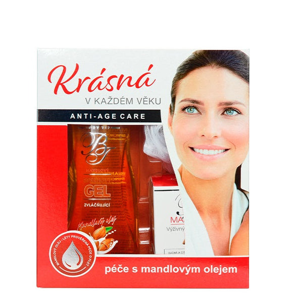 BODY TIP kosmetikos su migdolų aliejumi dovanų dėžutė Nr. 2, 3 vnt.