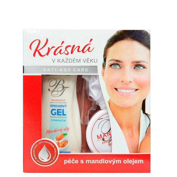 BODY TIP kosmetikos su migdolų aliejumi dovanų dėžutė Nr. 3, 3 vnt.