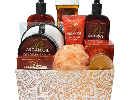 BODY TIP kosmetikos su argano aliejumi dovanų pakuotė, 10 vnt.