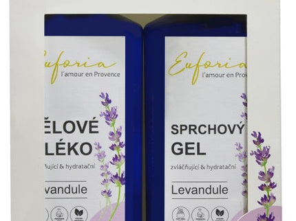 EUFORIA kosmetikos dovanų rinkinys su levandų aliejumi, 2 vnt.