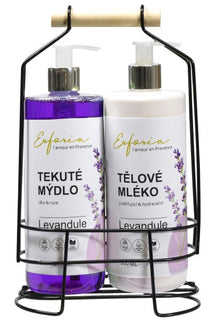 EUFORIA stilingas kosmetikos rinkinys su levandų aliejumi, 2 vnt.