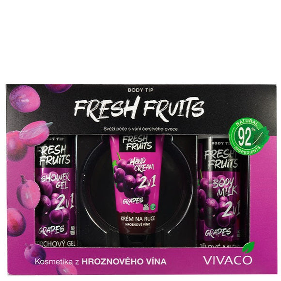 BODY TIP kosmetikos rinkinys Vynuogė dovanų dėžutėje Nr. 2, 3 vnt.