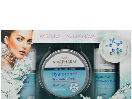 VIVAPHARM kosmetikos su hialurono rūgštimi dovanų dėžutė Nr. 6, 3 vnt.
