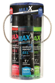 MAXX SPORTIVA vyrų dušo gelių rinkinys, 3 vnt.