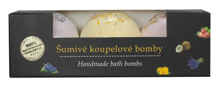 BODY TIP levandų, medetkų ir rožių vonios burbulai, 3 x 45 g
