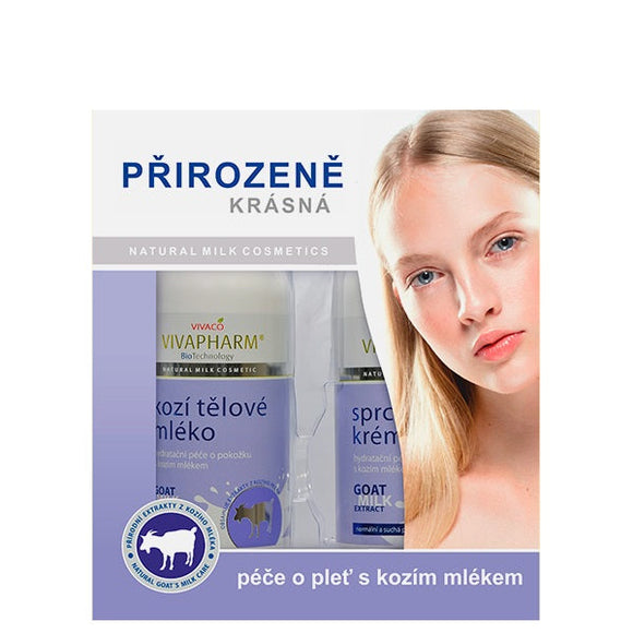 VIVAPHARM kosmetikos su ožkos pienu dovanų dėžutė Nr. 6, 2 vnt.