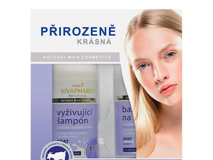 VIVAPHARM kosmetikos su ožkos pienu dovanų dėžutė Nr. 5, 2 vnt.