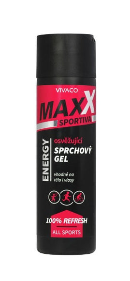 MAXX SPORTIVA gaivinamasis dušo gelis ENERGY, 200 ml
