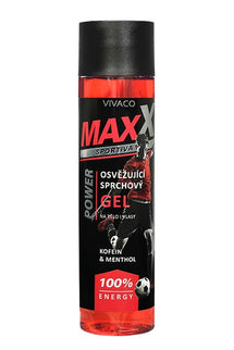 MAXX SPORTIVA gaivinamasis dušo gelis POWER, 250 ml