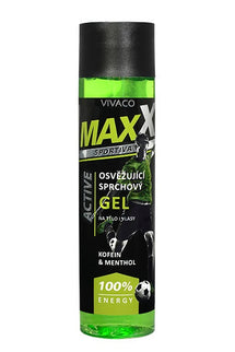 MAXX SPORTIVA gaivinamasis dušo gelis ACTIVE, 250 ml